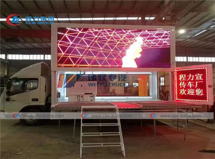 China Chengli JAC LED Display Advertising Truck 3 Sides Screen Mobile Billboard Truck with Sound System