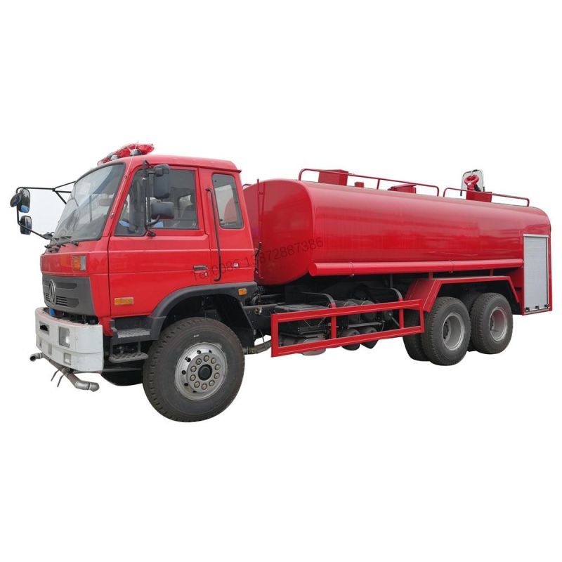 Cheaper Price Dongfeng 6X4 6X6 Type Simple R Size of Fire Truck Water Tank