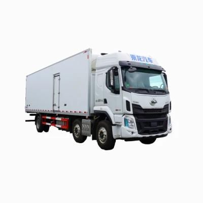 Low Price Dongfeng Liuqi Chenglong 6X2 14 Ton Freezer Box Truck Refrigerator Cooling Van