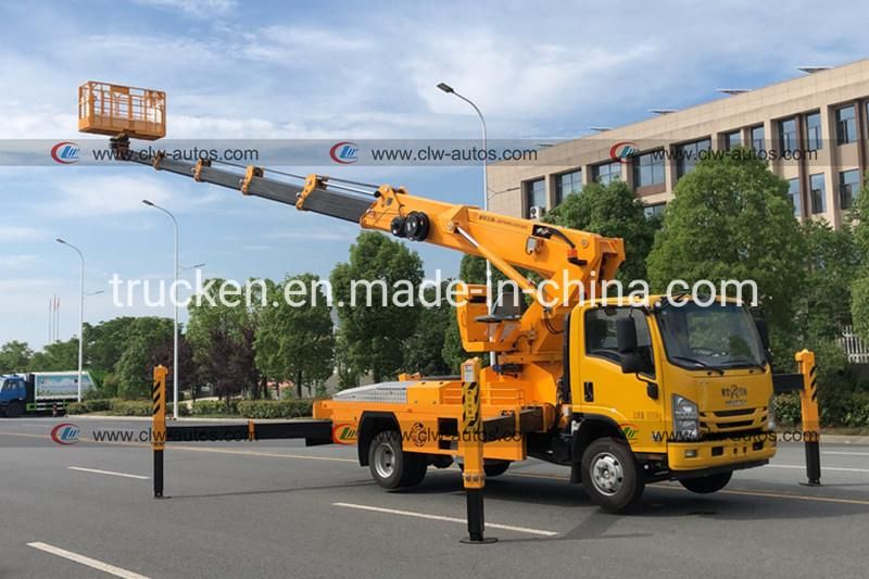 Japan Brand 6 Wheels 22 Meters Hydraulic Telescopic Boom Aerial Platform High-Altitude Working High Platform Operation Truck