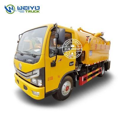 Factory Price 5 Cbm Sewage Vacuum Suction Truck Municipical Function Clean and Waste Water Suction Truck
