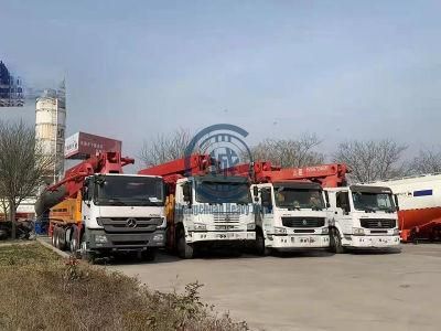 China Manufacturer Concrete Pump Truck 43m Brand New HOWO Chassis Hydraulic Pump Driller
