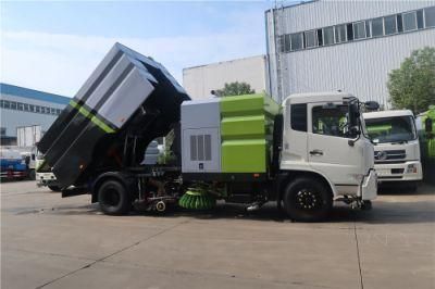 Dongfeng Airport Cleaning Street Road Sweeper Truck with Water Sprayer