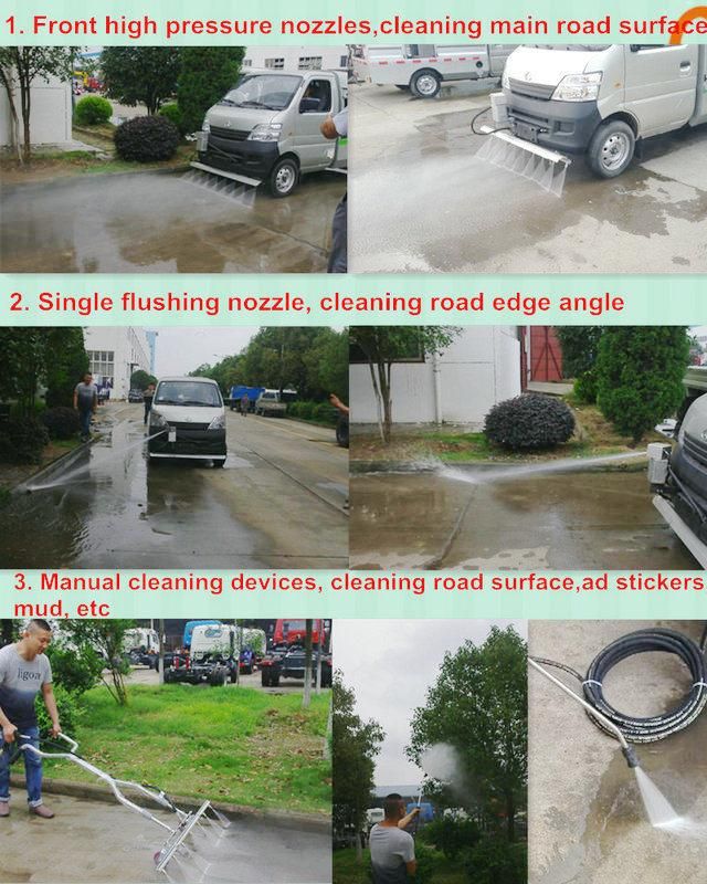 Changan Road Cleaning Car, Multi-Function High-Pressure Cleaning Car, Residential Road Washing Car