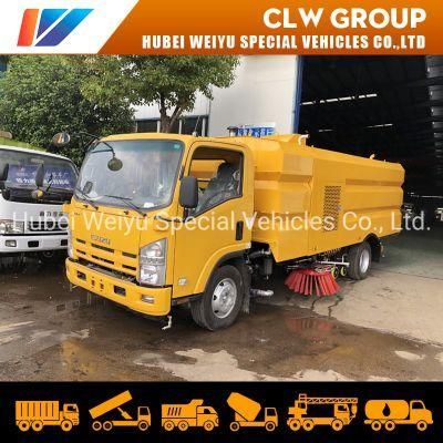 City Street Cleaning Machine Truck Vacuum Isuzu 9cbm Road Sweeper Truck
