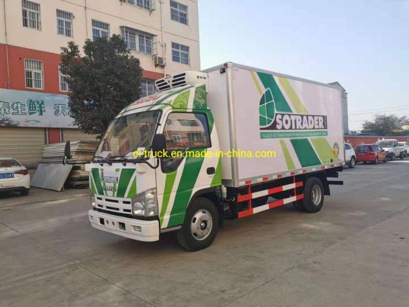 Isuzu 600p Euro 4 Euro 5 Emission 120HP 5 Ton Refrigerated Truck for Sale