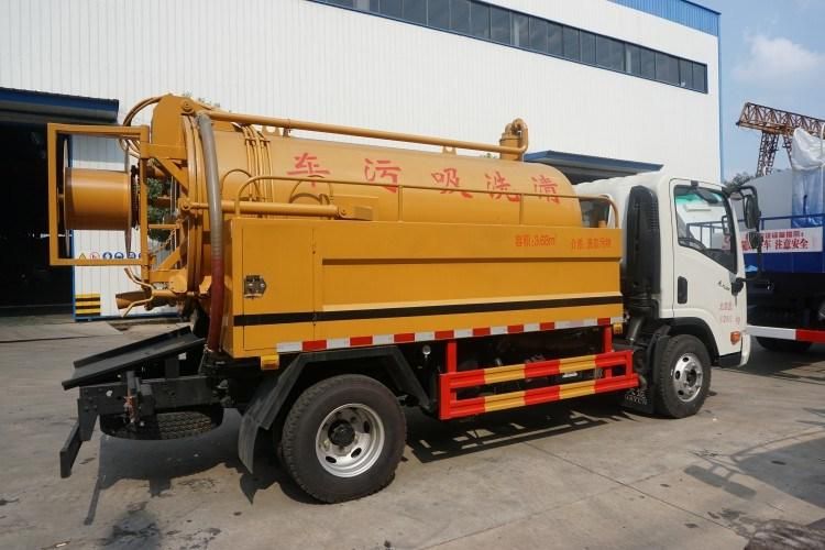 Small Capacity High Pressure Sewage Combined Jetting Vacuum Suction Truck