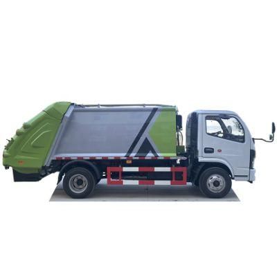 New Design of 6m3 Compress Garbage Truck Loaded Urban Garbage with 240L or 660L Trash Bin for Environmental Sanitation