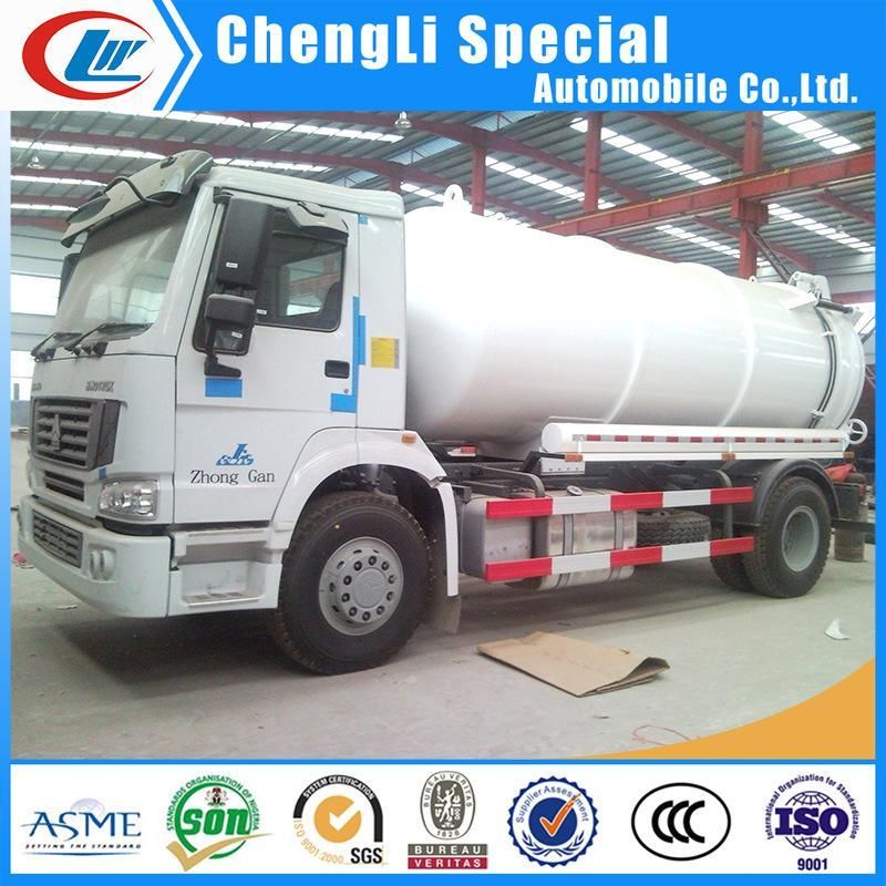 HOWO 4X2 Sewage Suction Tanker Truck for Sucking Waste