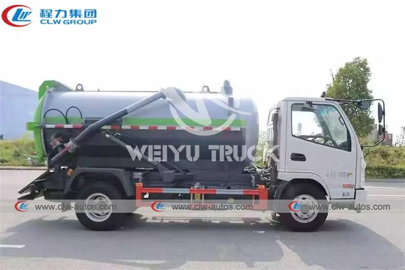 Kama Brand 4X2 5000liters 5cbm 5tons Vacuum Sewage Suction Truck Septic Tank Truck for Sanitation Services