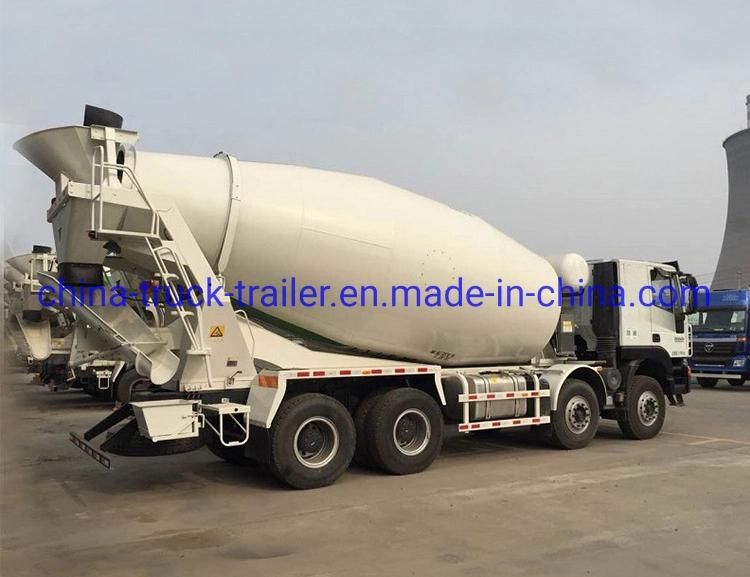 China Isuzu Chassis 14m3 Qingling 460HP Concrete Mixer Truck