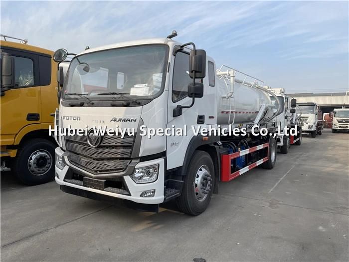 Foton 10, 000 Liter Sewer Vacuum Truck Sludge Cleaning Truck