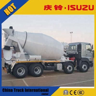 China Isuzu Chassis 14m3 Qingling 460HP Self Loading Mobile Concrete Mixer