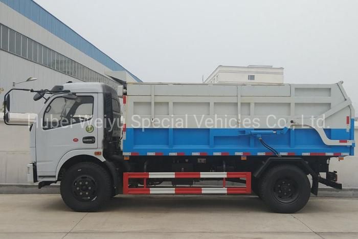 China Dongfeng 5cbm/5000liters Sealed Tipper/Dumper Garbage Truck