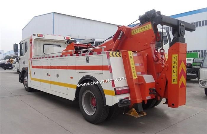 Road Recovery Dongfeng 4X2 20tons 25tons Integrated Tow and Crane Wrecker Truck Accident Rescue