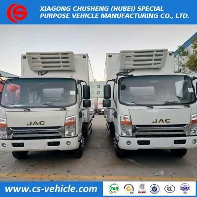 JAC 4X2 Cargo Truck Freezer Van Box 5tons Refrigerated Truck with Cabinet for Sale