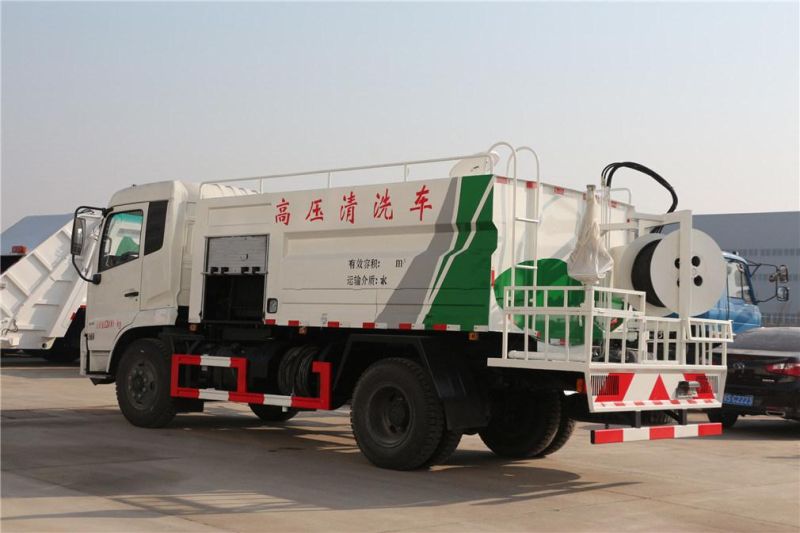 Dongfeng 4X2 Mini Sewage Truck vacuum Pump Special Cleaning Truck