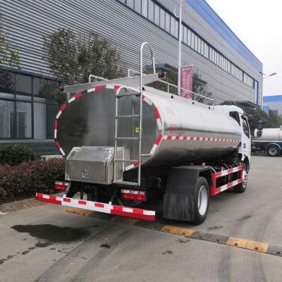 Mobile 8t 8m3 8ton 8tons 8000L Stainless Steel Potable Drinking Water Delivery Tank Truck