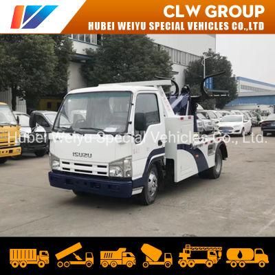 Light Wrecker Tow Truck 4X2 Isuzu 3t Wrecker for Road Towing Service