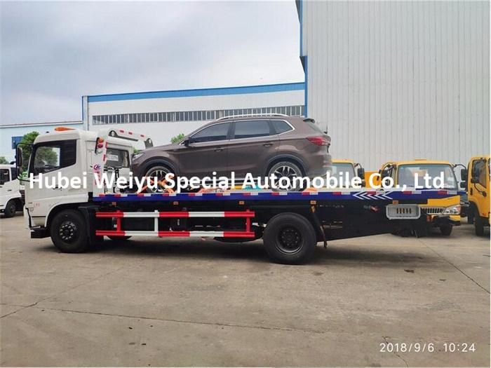 Dongfeng 6t Breakdown Wrecker Flatbed Recovery 6tons Medium Tow Truck for Sale