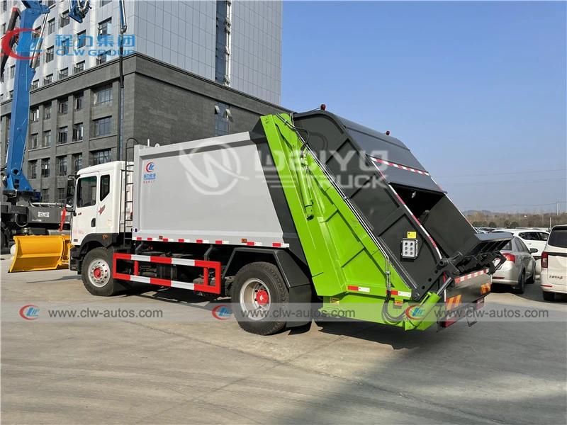 Dongfeng D9 Model 4X2 12cbm 12000liters Garbage Compactor Truck Waste Removal Truck with Snow Shovel