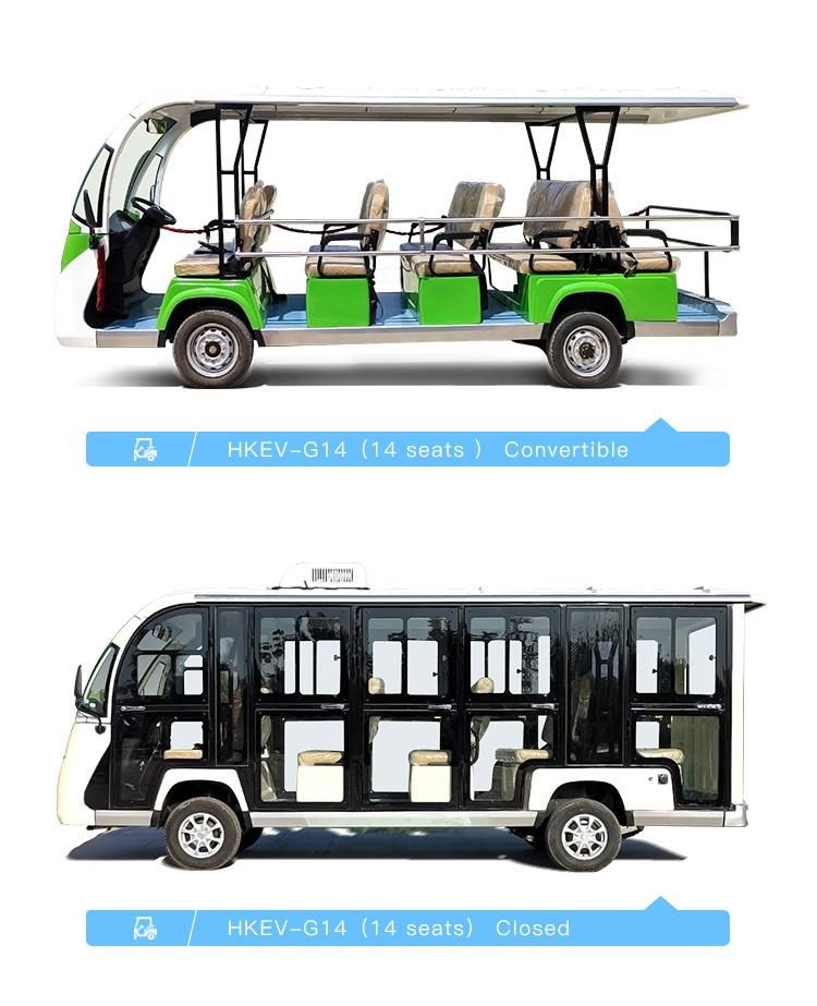 Station Airport Haike Shandong, China Electric Mini Sightseeing Bus Hkg-A0-11