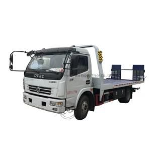 Competitive Price Dongfeng 4X2 Full Floor Wrecker 3 Ton Light Flatbed Tow Truck