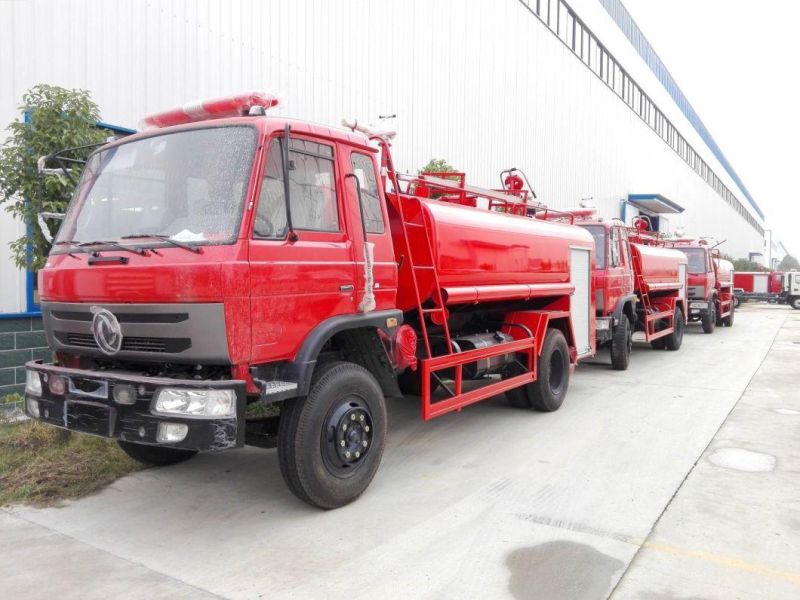 Dongfeng Model Brand New Red 24V 10000liters Water Tank Fire Truck in Malaysia