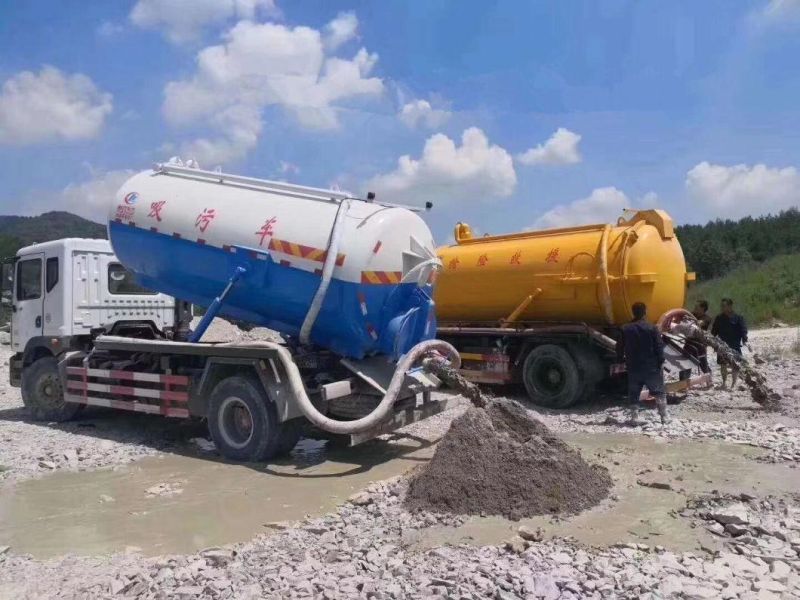 Right Hand Drive 10000L 10000liters 10tons Sewage Sewer Cleaning Suction Vacuum Tanker Truck with Bp Pump for Papua New Guinea