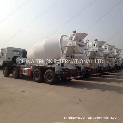 Mobile Diesel 8X4 Self Loading Concrete Mixer Truck Cummins Mini Portable Concrete Mixing Batching Plant with Rexroth Pump