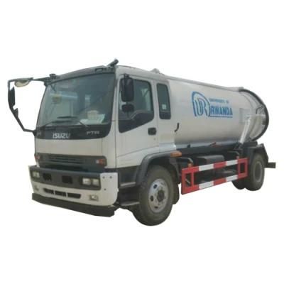 Isuzu Ftr Brand New Suction Sewage Fecal 10m3 12m3 Dust Vacuum Truck