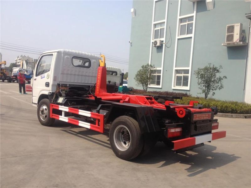 Factory Supplied 4X2 5 Ton Hook Lift Garbage Truck