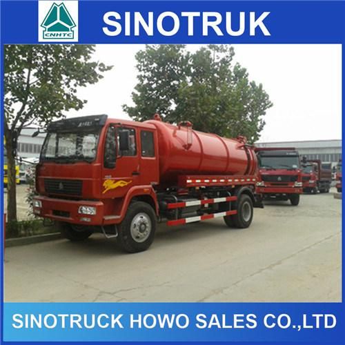 HOWO 15cbm Sewage Suction Tank Truck Price