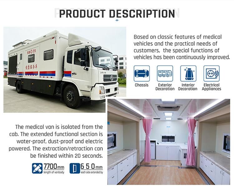 Humanized Interior Mobile Gynecological Examination Vehicle