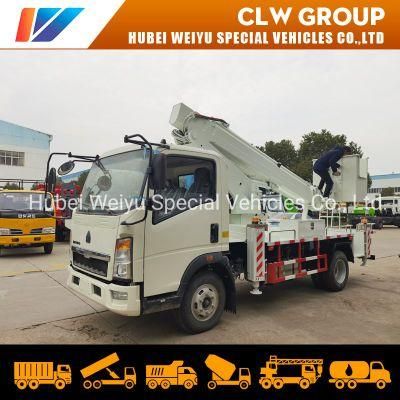 Sinotruk HOWO 14 Meters High Altitude Operation Truck Telescopic Man Lift Cherry Picker Truck