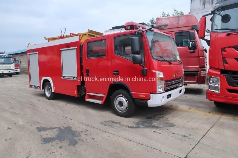 China Brand JAC Double Row 3cbm 3tons Fire Engine Truck