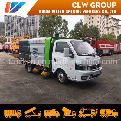 Dongfeng Mini Road Sweeper Truck 2.5m3 Street Vacuum Cleaner Truck