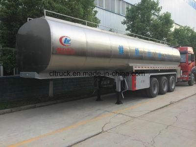 3axles with Good Insulation Function 40m3-50m3 Milk Tank Transport Semi Trailer