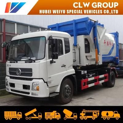 Hot Sale Arm Lifting Waste Rubbish Machine Vehicle 12cbm/12000liters Hook Arm Garbage Truck with Factory Price