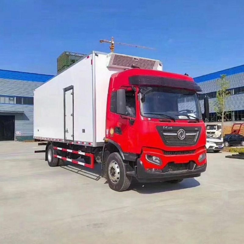 Stock Dongfeng High-End 15 Tons Refrigerated Van Fresh /Frozen Goods Transport Cheap Freezer Truck