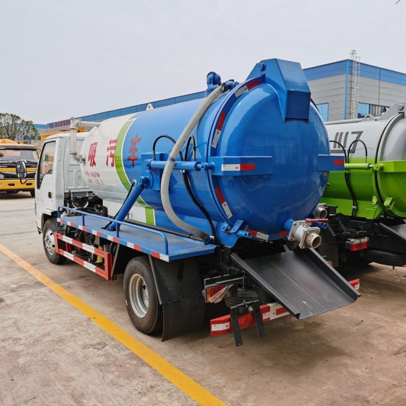 Qingling Wushiling 100p 5cbm Vacuum Sewage Suction Truck