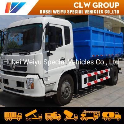 12m3 Hook Lift Garbage Truck Width, Hanging Dustbin Garbage Truck Roll-off Dumpster Garbage Vehicle