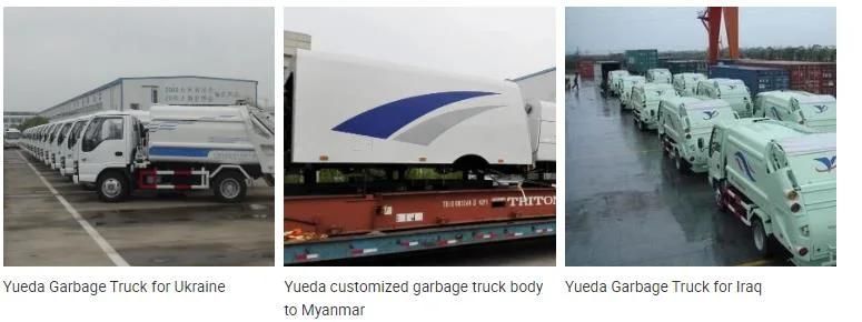 Yueda quality-assured rubbish truck compressed garbage trucks for sale