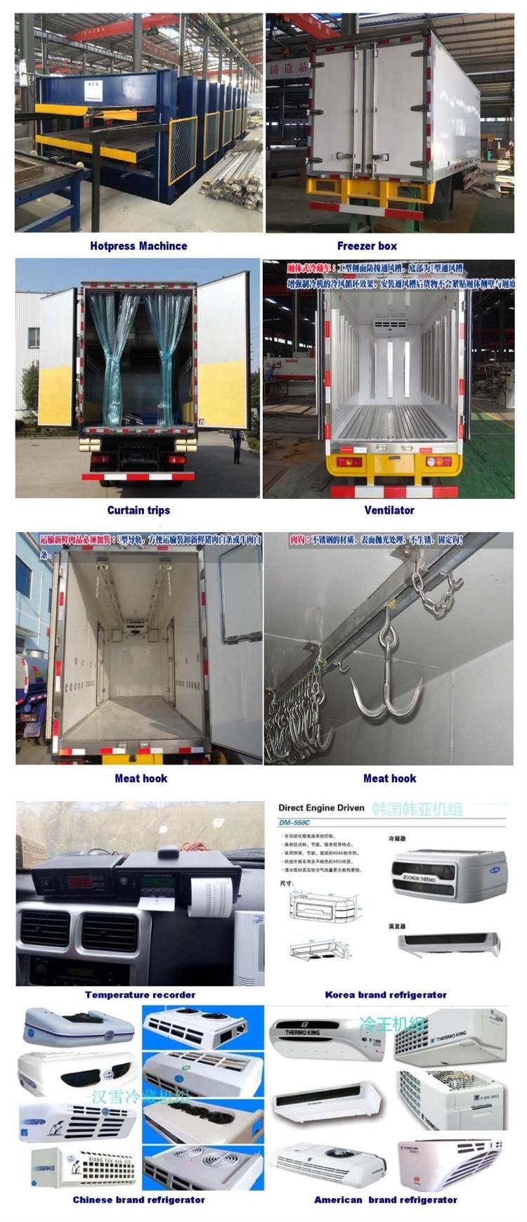 3 Axles 45m3 50m3 60m3 Cold Container Refrigerated Cargo Box Semi Trailer with Thermo King Carrier Refrigerator