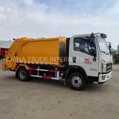 Sinotruck HOWO Light Duty 8cbm Compressed Garbage Disposal Truck