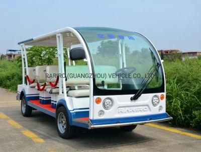 Factory Supply 11 Seat Electric Sightseeing Car Tourist Bus Low Speed Bus with CE