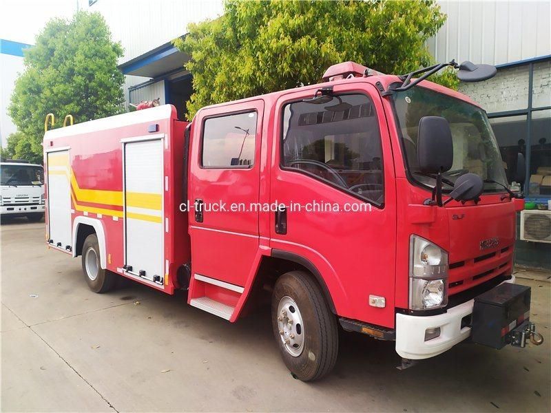 Good Quality Isuzu 100p 600p 700p 4m3 Water Foam Inflatable Fire Truck Price for Sale