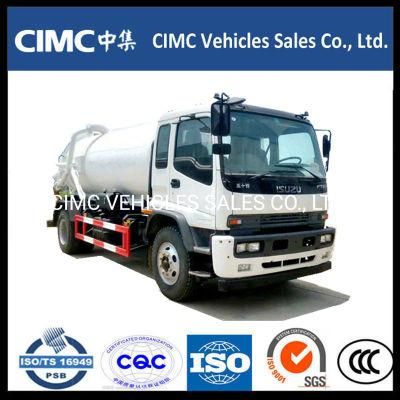 China Isuzu F Series Ftr 4*2 Sewage Vehicles Vacuum Sewage Suction 10000 Liters