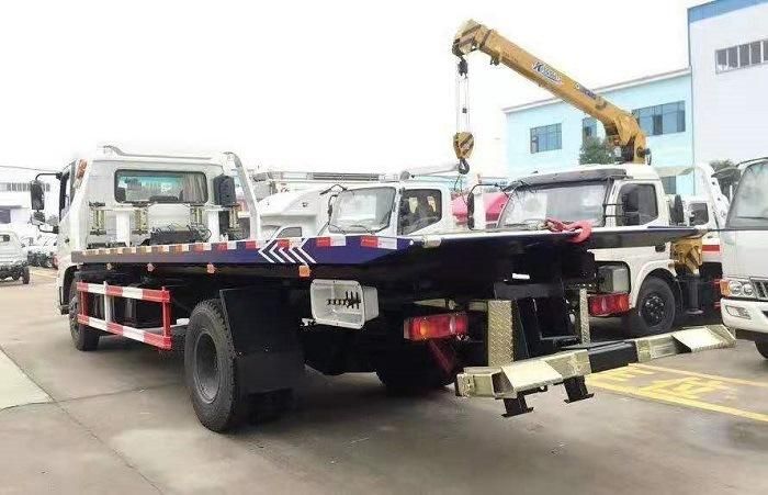 Vehicle Van Salvage Car Resueing 7meter Platform Wrecker Dongfeng 6ton 8tonne Flatbed Towing Truck for Sale