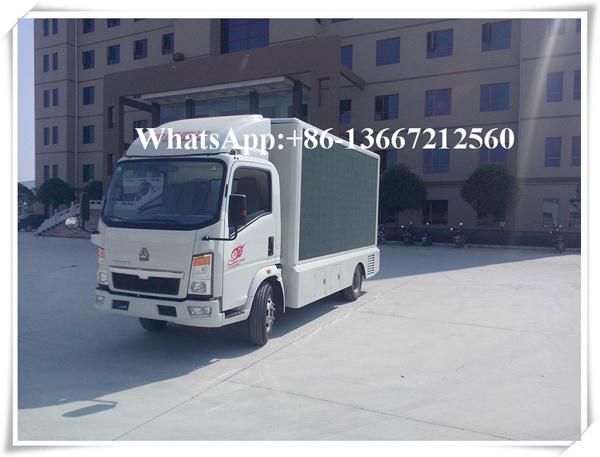 HOWO 4*2 China Supplier Full Color P6 Outdoor Mobile LED Video Truck/Van Advertising Display Moving LED Display